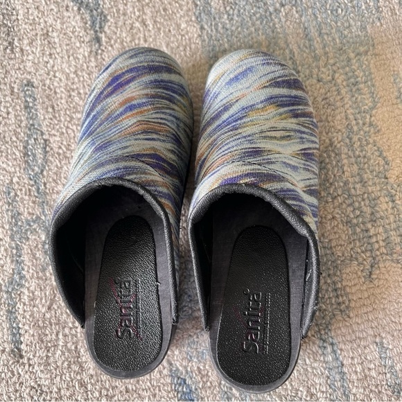 SANITA WATERCOLOR STARRY NIGHT CLOGS SIZE 6 EUC - Picture 5 of 7